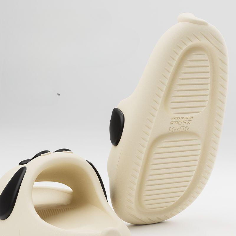Feslishoet Catroon Dog Thick Slippers Soled Non Slip Slides Bathroom Summer Comfy Shoes Indoor and Outdoor