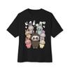 2025 new unisex T-shirt Harajuku fun cartoon labubu printed top