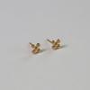 Less Is More 14K Gold Dots Earring