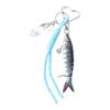 Articulated Fishing Lure Keyring Flexible Body Handmade Keychain Decoration Bag Accessory for Fishing Enthusiast