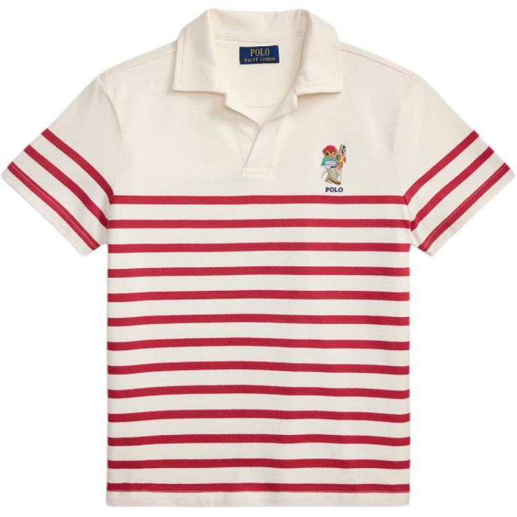 

Polo Ralph Lauren Поло с мишкой Поло в полоску Хлопок Короткий рукав Классические Детские топы CWPOKNIY8021755-610 XL