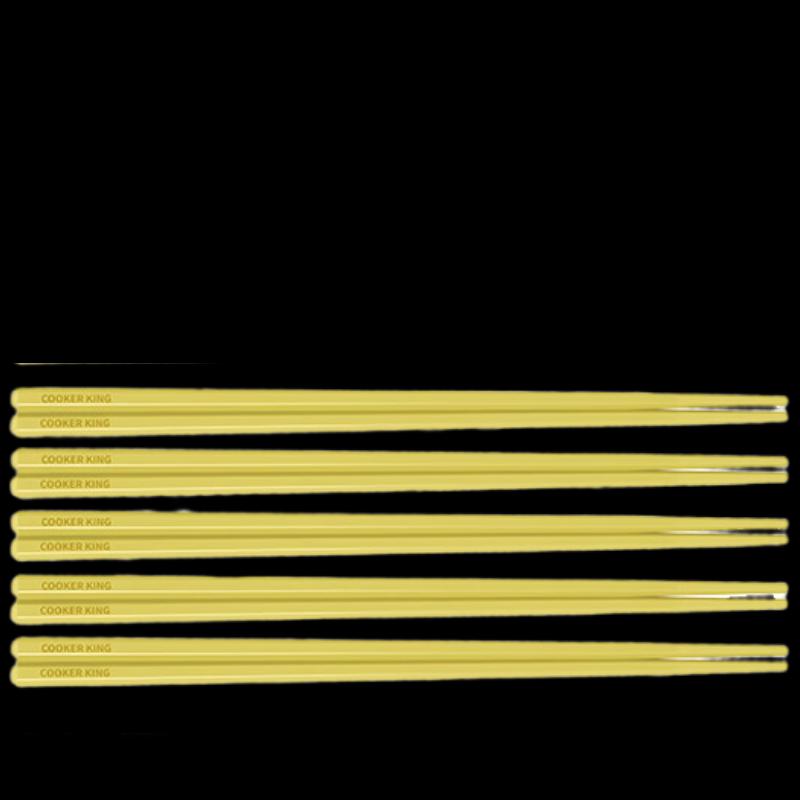 Chui Da Huang B.Duck Antibacterial Alloy Chopsticks (5 Pairs)