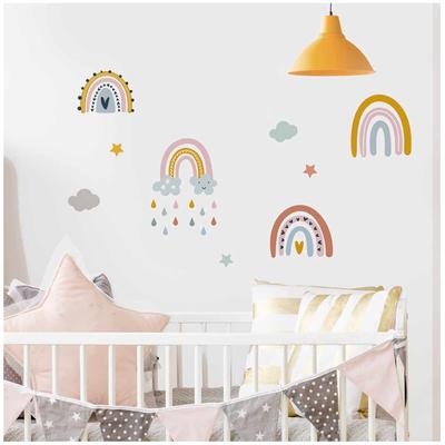 [A1552] - Multicolored 'Rainbow' Sticker Sheet - 20x70 Cm