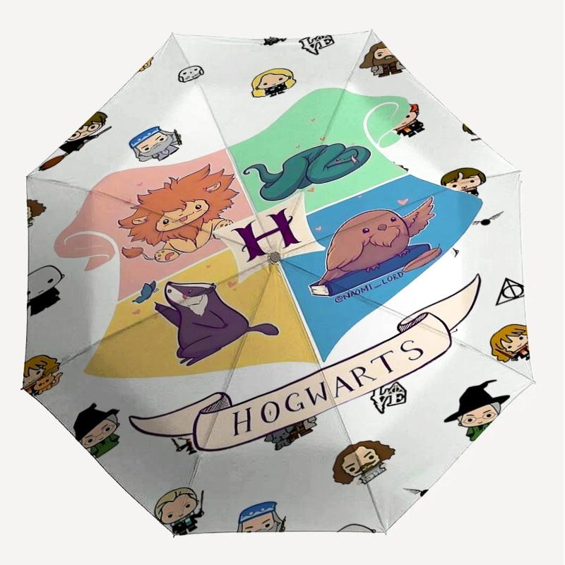 1PC Warner Hogwarts Harry Potter Umbrella-8-Rib Reinforced, Automatic Open, Lightweight-A113