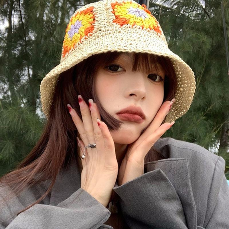 Summer Women Hats Wide Brim Sunscreen Fisherman Hat Supplies Lovely Bucket Hat