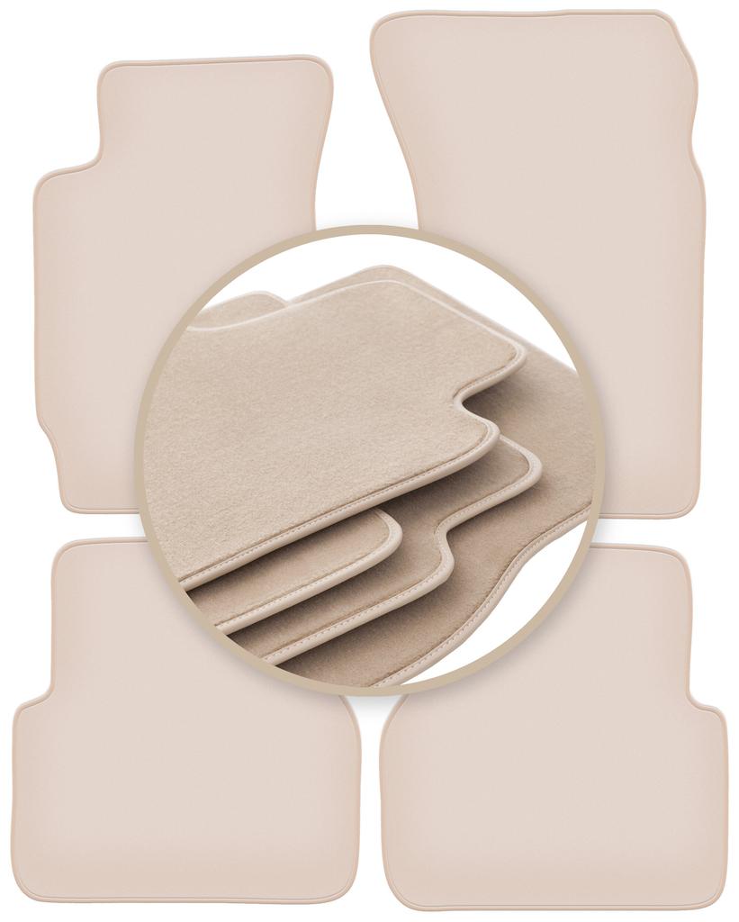 PREMIUM beige floor mats for: Subaru Forester II SUV 2002-2008