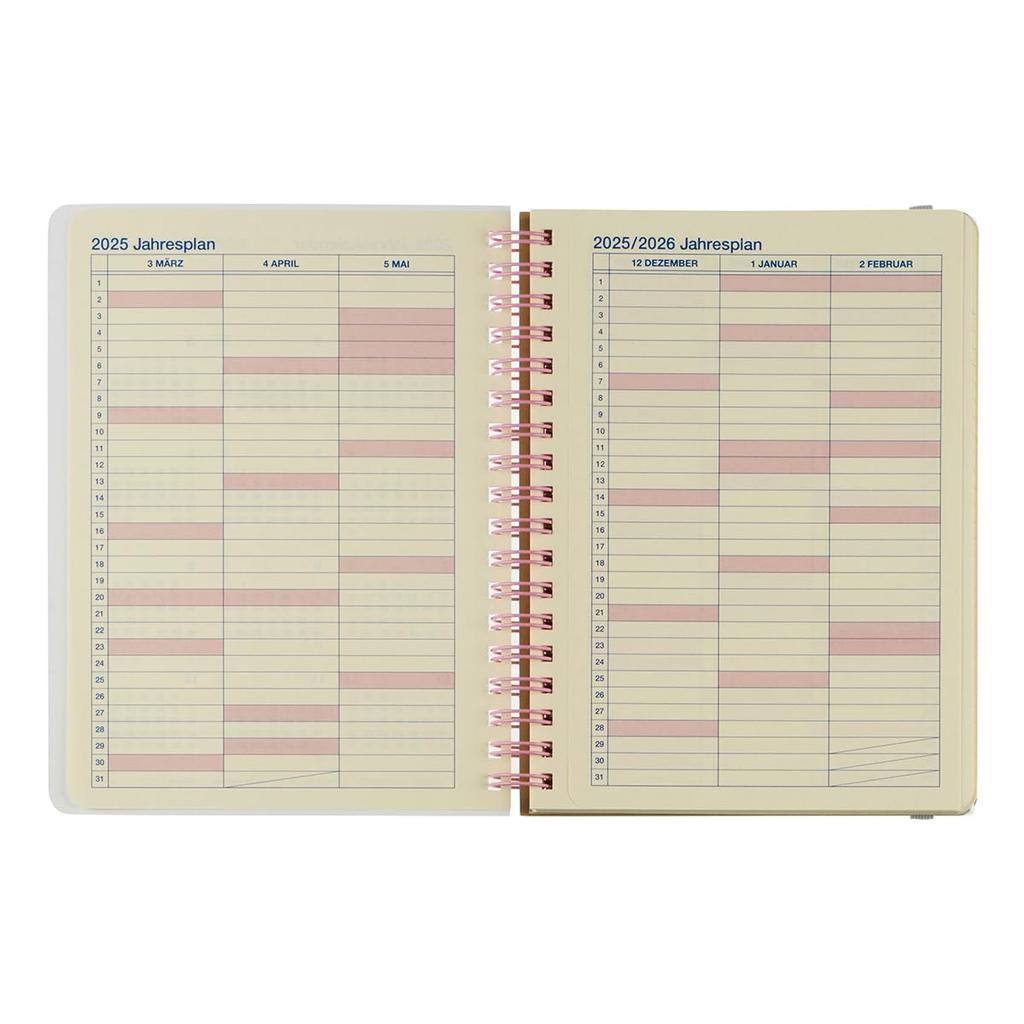Delfonics Planner 2025-2026 Edition (Starting March 2025) Rollbahn Schola L Diary, Monthly Planner (Mint)