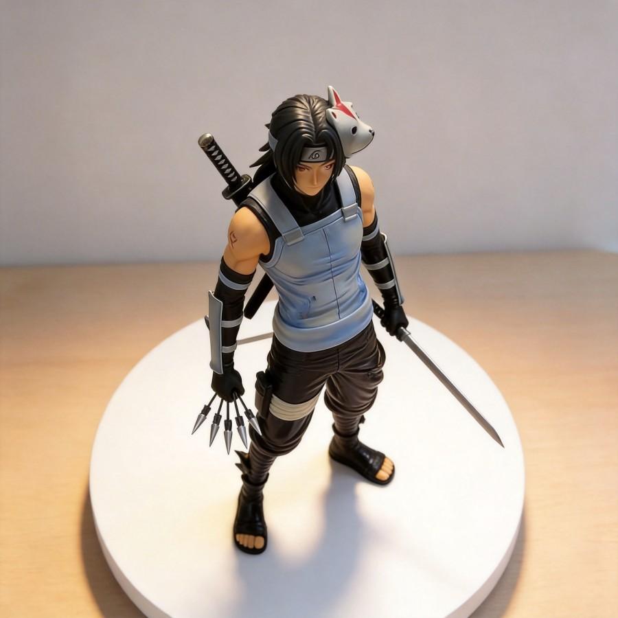 Exquisite Cute Naruto Uchiha Itachi (Anbu) Model 24cm Collectible Anime Collection Gift for Fans