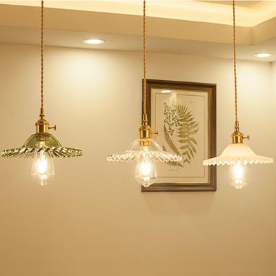 Glas Pendelleuchte Nordische Pendellampe Kupfer Pendelleuchte Messing Kreativ minimalistisch E27 Edison Lampenschirm Für Restaurant