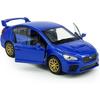 Impreza WRX STI Toy Car Racing Sports Diecast Model Car 1/36 Scale Metal Pull Back Vehicle, Doors Open, Zinc Alloy Casting, Boys Toys Kids Birthday