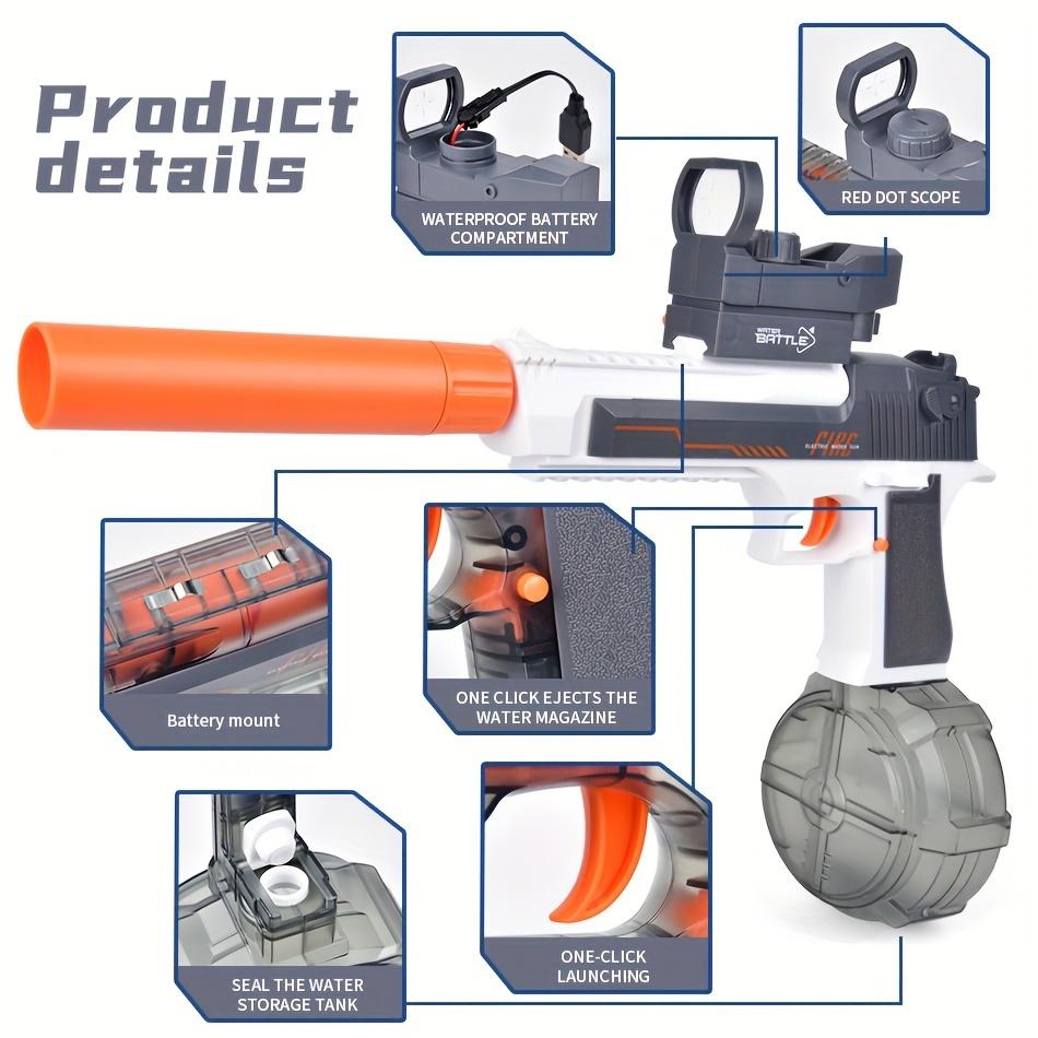 High Quality Rechargeable Toy With Large Water Capacity For Summer Beach Games Spray Water  Electric Ultra-long Range Water Gun