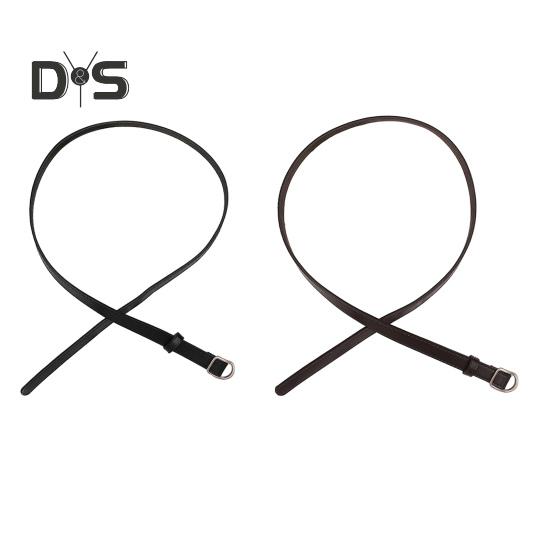 Damebelte Dame tynt kunstskinnbelte med spenne Casual Jeans Midjebeltetilbehør for kjoler Bukser