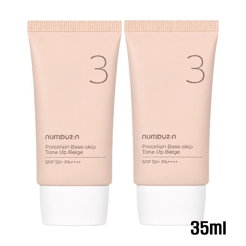 NUMBUZIN No. 3 Base in Porcellana-salta Tono Up Beige BB+Fondotinta+Primer+Protezione Solare 35ml, 50ml SPF50+ PA++++ Il più venduto in Oliveyoung Corea (6 Opzioni)