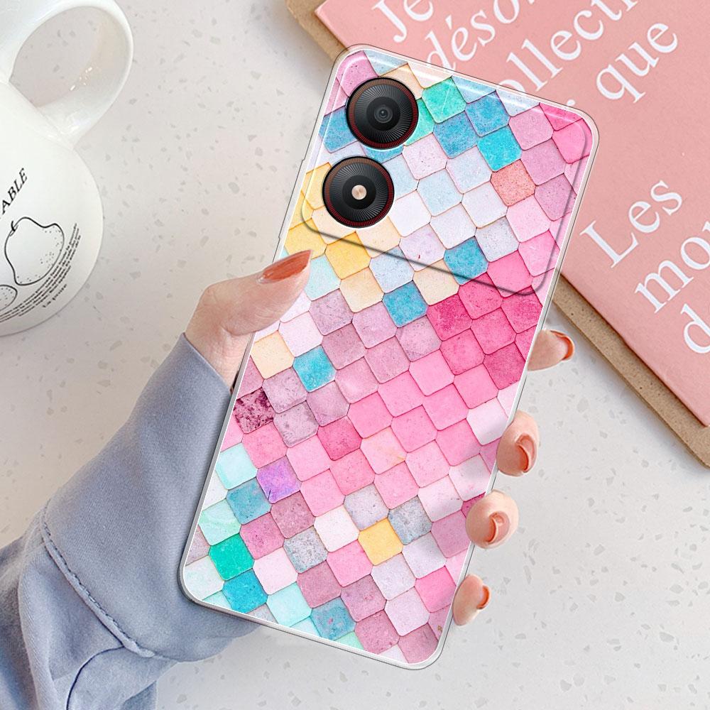 Für ZTE Blade A34 Hülle Für ZTE Blade A54 Cover Mode Klar Schutz Weiches Silikon Handyhüllen Für ZTE Blade A34 A54 Coque Funda