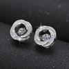 Women's Swirling Stud Earrings - Fashionable Retro Style, Chic & Elegant Jewelry