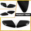 For Honda 10th Civic 2016-2020 2021 Rearview Side Mirror Cover Cap Gloss Black