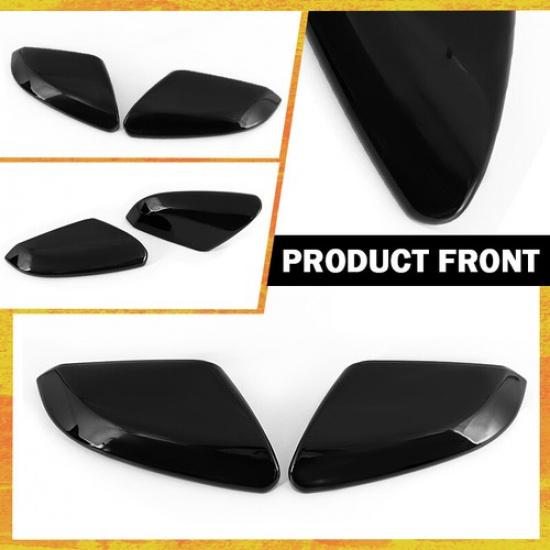 For Honda 10th Civic 2016-2020 2021 Rearview Side Mirror Cover Cap Gloss Black