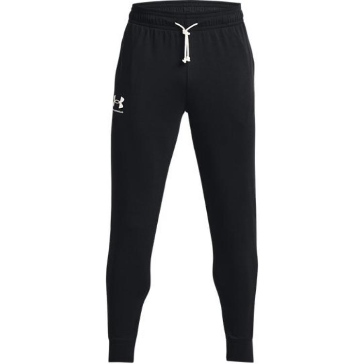 Under Armour Logo Print Training Knit Sweatpants Men Bottoms Black 1380843-001