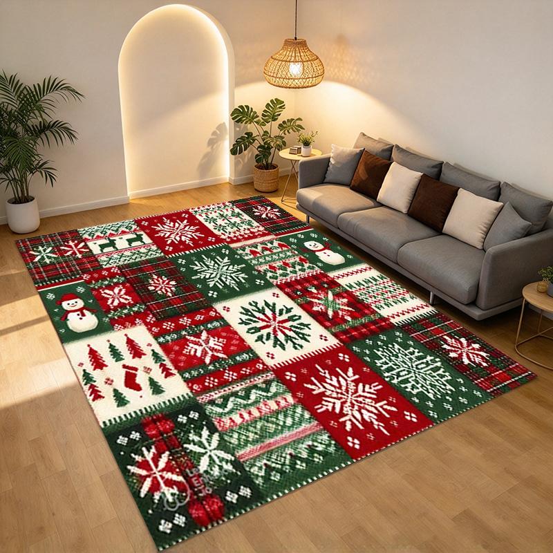 Christmas Living Room Nonslip Area Rug Soft Carpet For Bedroom Game Playroom Sofa Office Home Decor Doormat Christmas Gift C926982