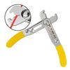 Wire Stripper Pliers Adjustable for Wire Sizes 054 To 40mm Stainless Steel Electrician Tool with Yellow Handle