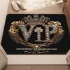 VIP Goldene Krone Diamanten Fußmatte - Kreativer Luxus Stil Teppich - Innenbereich Hausdekoration Schlafzimmer Wohnzimmer Eingangsbereich Teppich Läufer