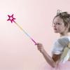 13 Inches MagicWand For Kids Golden SilverStar Wand Fairy Princess Angel Wand Sticks For Girls Costume Princess Cosplay Props