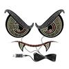 11 Mode Devil's Eye Car Rear Window LED Decorative Light Warning Light Devil Eye Atmosphere Light Auto Decoration Accessories