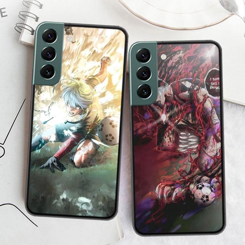 Blue Lock Anime Phone Case For Samsung Galaxy S22 S25 Ultra S21 S10 Plus S26 Edge S20 S23 S24 FE Cover Silicone Soft TPU Cle