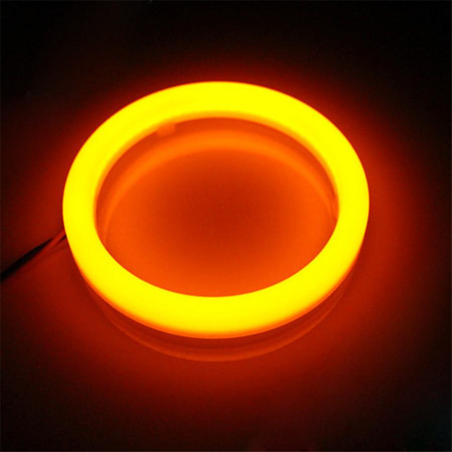 1 Pair 12V Car SUV Headlight DRL Halo Ring Angel Eyes Turn Signal Lamp For 110mm
