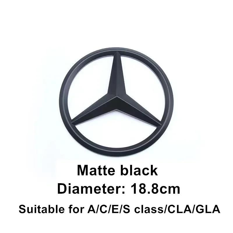 2025 Hot For Benz ABS Car Front Grille Badge Decal Cover Emblem for Mercedes Benz W204 W205 W210 W211 W212 W213 C E Class GLA GL