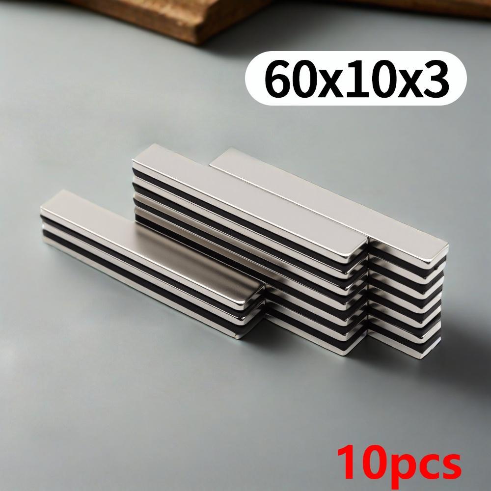60X10X3MM imans Block Refrigerator magnets for Office Whiteboard Suitable Tools Home Workplace, Etc 60*10*3