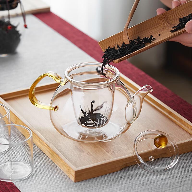 Heat-Resistant Glass Teapot with Filter
