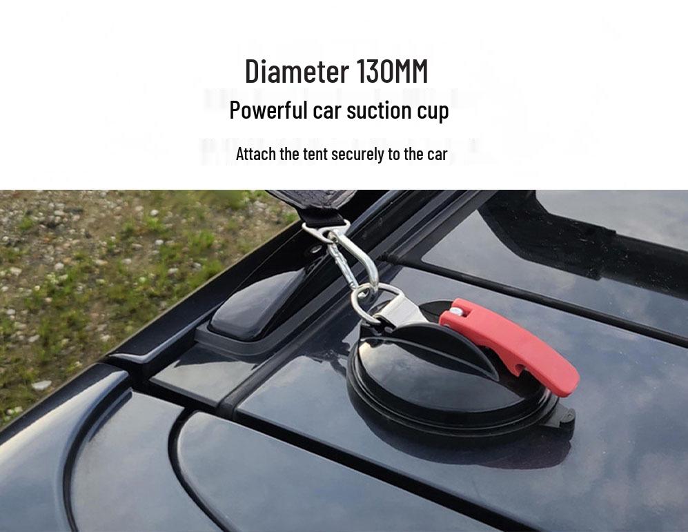 SUV Sunshade Awning: Suction Cup Tent for Self-Driving Tours & Camping