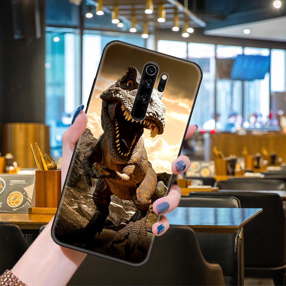

Чехол для телефона для Xiaomi Redmi 6 7 8 9 A Pro Redmi Note 10 Pro 5G 8 8T 9 9S 7 6 5 Pro черный чехол Hoesjes динозавр Парк Юрского периода Redmi 9A