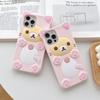 Niedlicher Bär für iPhone 17 Pro max 16 15 14 13 12 Mini 11 Pro Max Xs XR 6 7 8 Plus SE Kawaii Katze Silikon Weiche Hülle