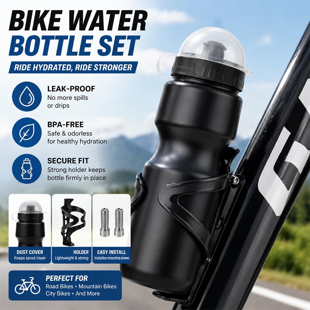 Bicycle Water Bottle Sports Outdoor Water Bottle Portable Large Capacity Drinking Water Bottle Bicycle Accessories