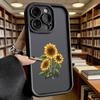 Sunflowers with Love Text Luxury Anti-Slip TPU Phone Case For Xiaomi Redmi Note 15 14 13 12 11 10 9 Pro Full Protective Cover