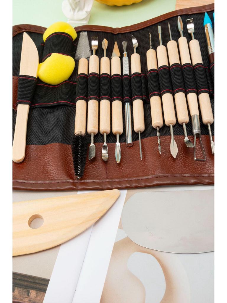 36-Piece Clay Sculpture & Carving Tool Set