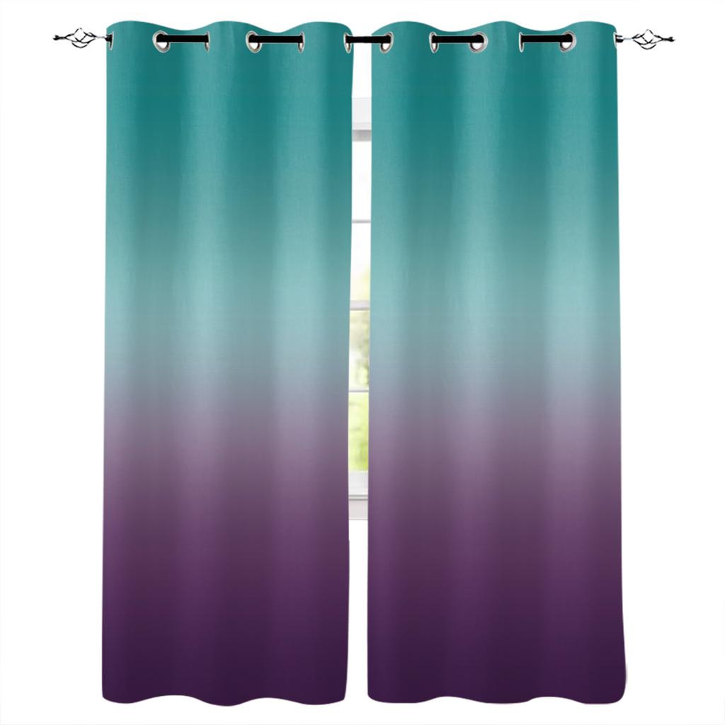 Lila Gradienten Blackout Vorhänge für Schlafzimmer Jalousien Vorhänge Fenster Vorhänge für Wohnzimmer Hohe Schattierung