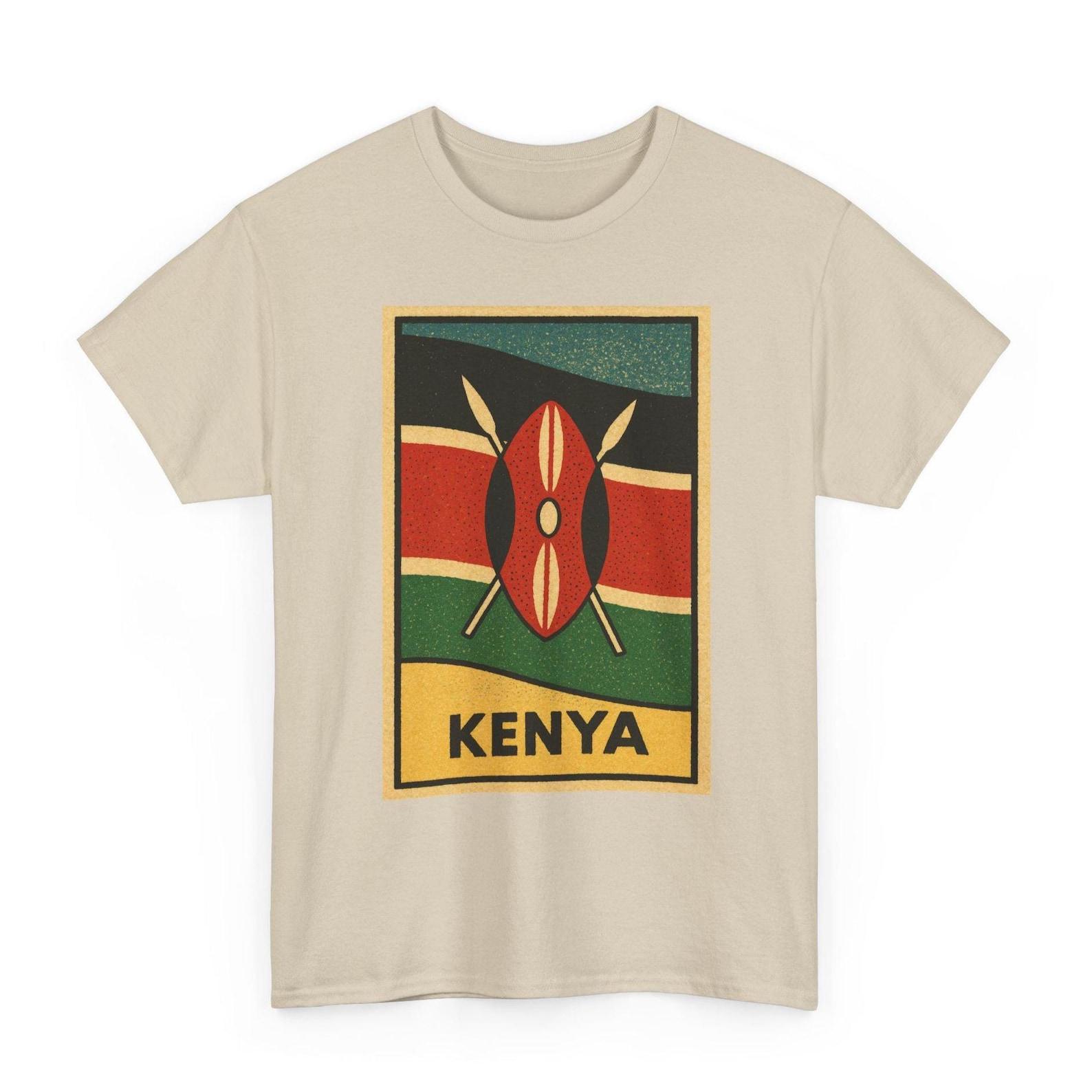 Kenya Flag T-Shirt Unisex: Retro Nairobi Tee XL