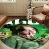 Bi-llie music Artwork Round Rug for Livingroom,Bedroom, Palyroom, Chair Rug, Area rug, Circle Carpet, Large Size Fan Christmas gift