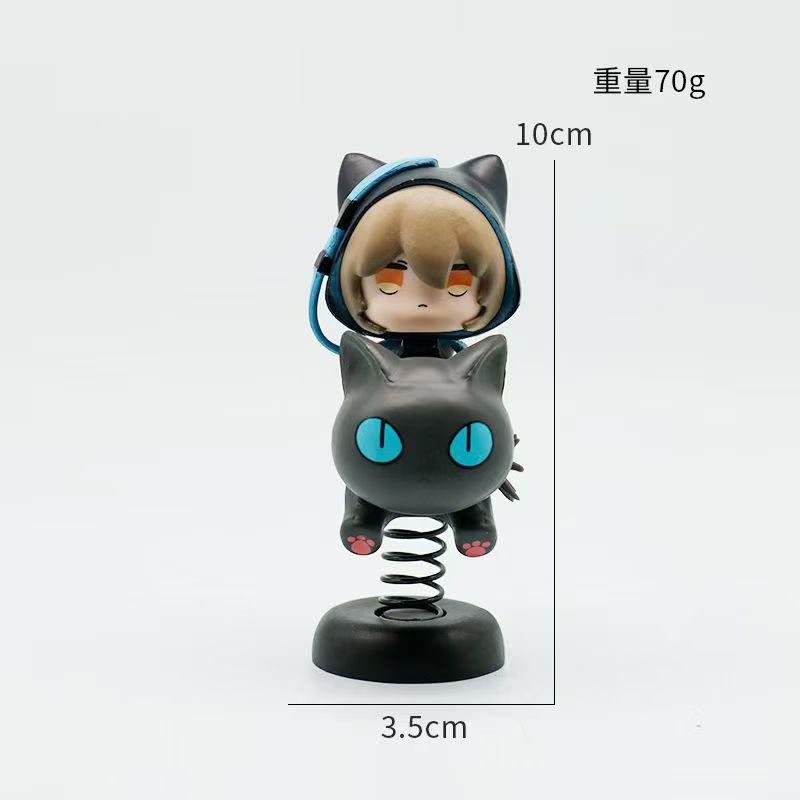 Arknights Lucian Phantom 10cm Cute Version Anime Figure Model Statue Collection Desktop Decoration Ornament Toy Gift for Fans