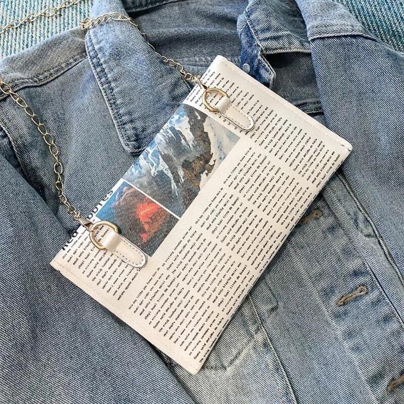 Женская сумка через плечо для газет — фото 5