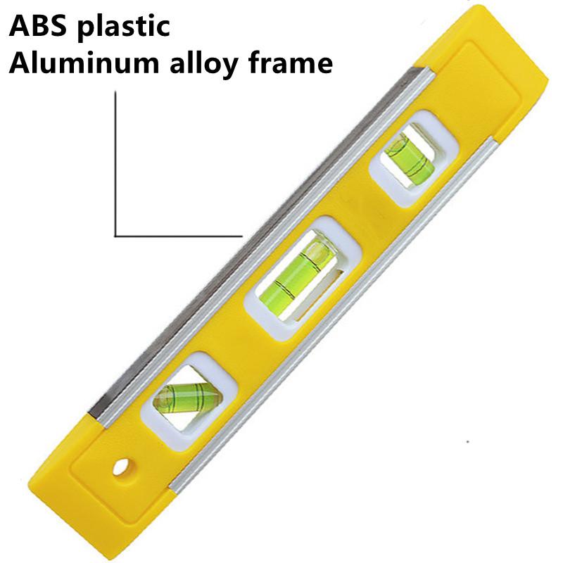 Magnetic Spirit Level Bubble Ruler Portable Pocket Spirit Level Tool Vertical Horizontal Bubble Level Measure Instruments