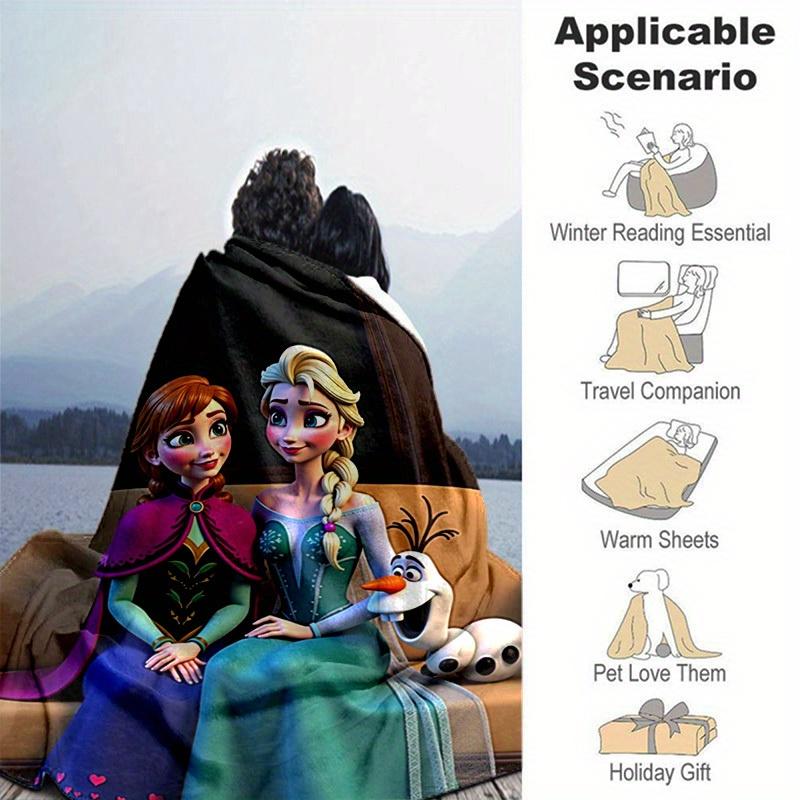 1PC Seasonal Universal Cartoon Blanket for Home Decoration, Soft Flannel Throw Blanket, Versatile & Cozy for Bedroom, Suitable As a Gift, Pe