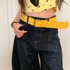 Double-Breasted Wide Waist Belt Versatile Dress Jeans Belt American Women's Belt  Waist Accessories