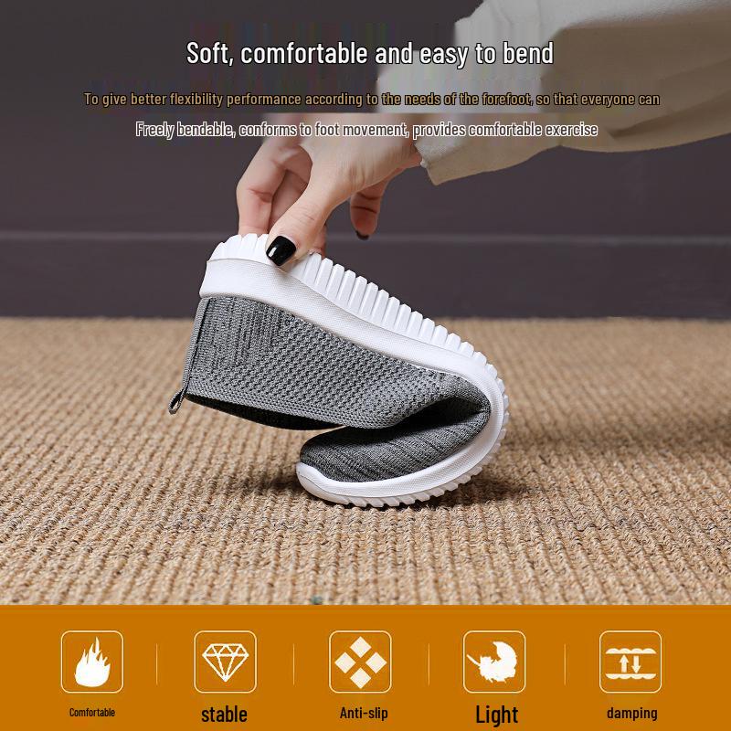 Women's Comfortable Old Beijing Cloth Shoes, Spring 2026 Arrival - Breathable Soft Sole for Seniors