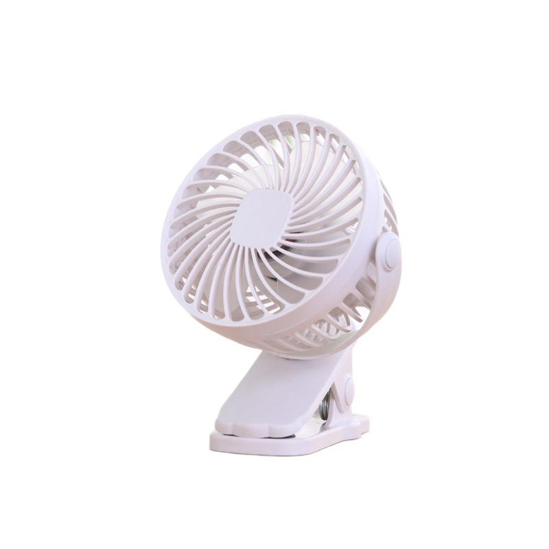 USB Rechargeable Silent Clip-On Fan - Portable Mini Fan for Desktop & Indoor Use