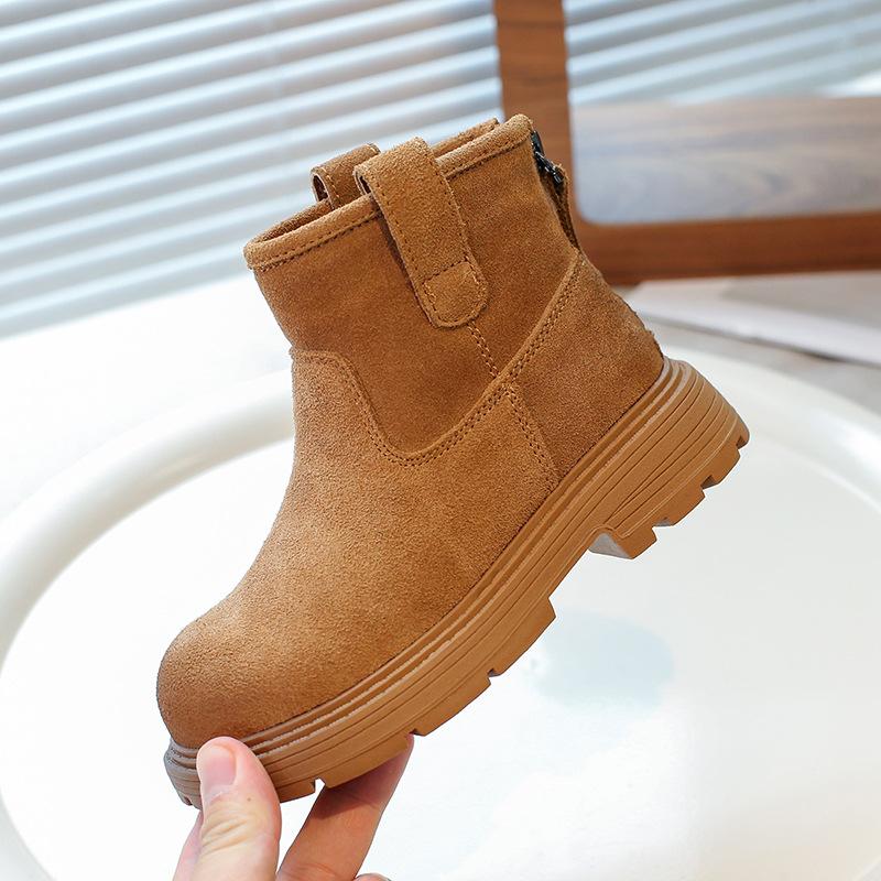 Girls boots autumn and winter new fashion 2025 Martin boots children's short boots girls foreign style big yellow boots middle and old children