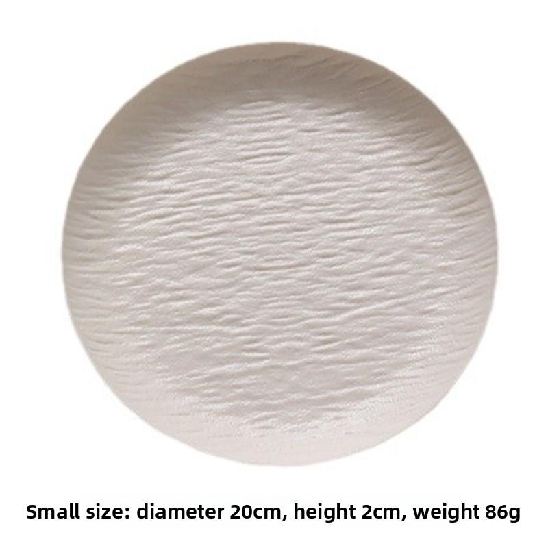 

Обеденный стол для дома в стиле легкой роскоши с каменным узором и тарелками для закусок в форме косточек Small белый